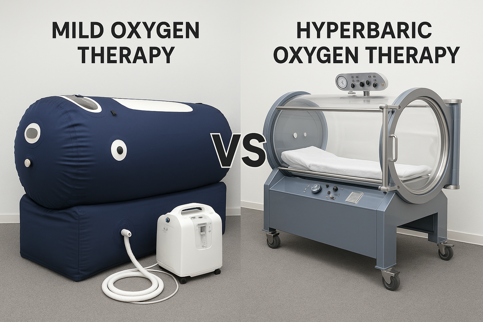 MHBOT vs HBOT: Key Differences Between Mild and Hyperbaric Oxygen Therapy