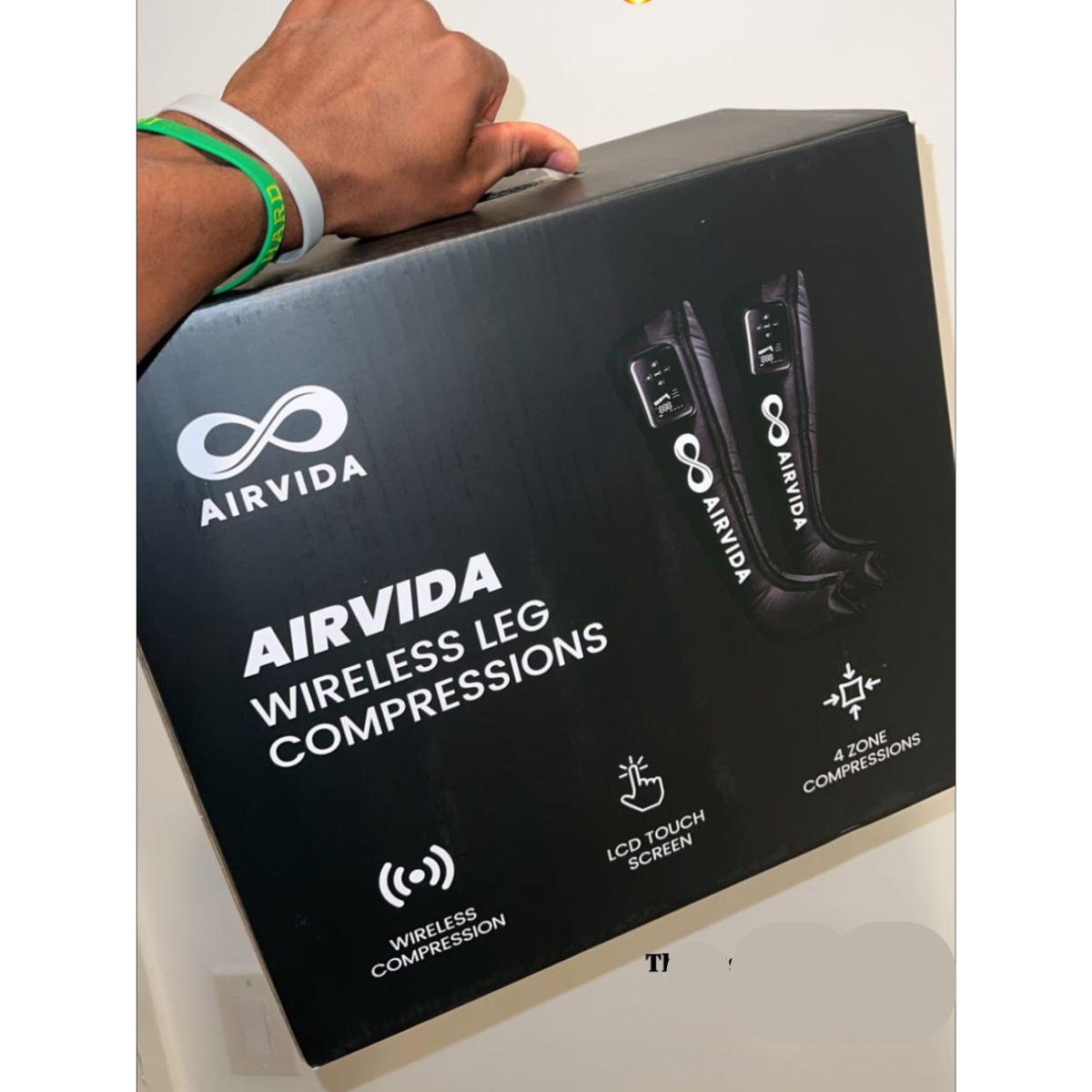 Airvida Cordless Leg Compressions With LCD Screen