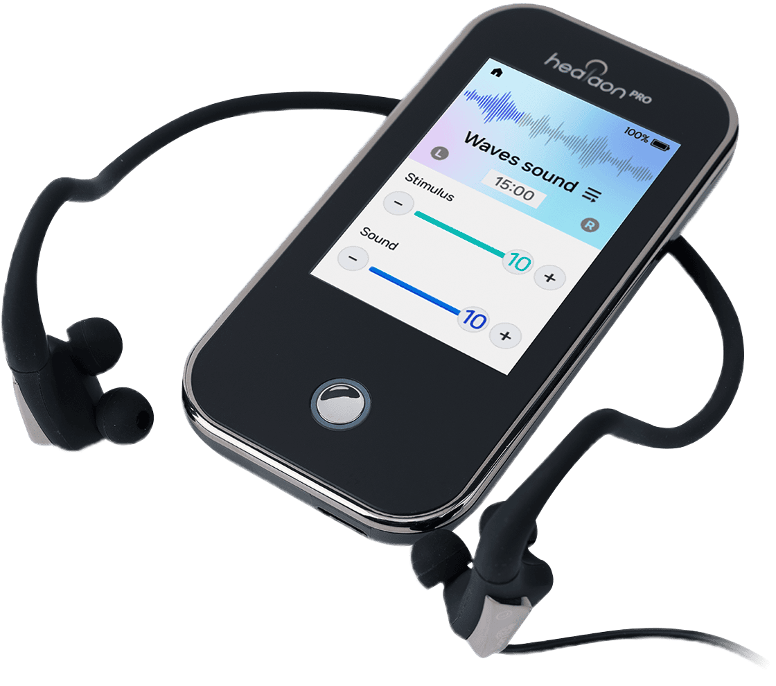 Neurive Healaon Pro Vagus Nerve Stimulator on a white background