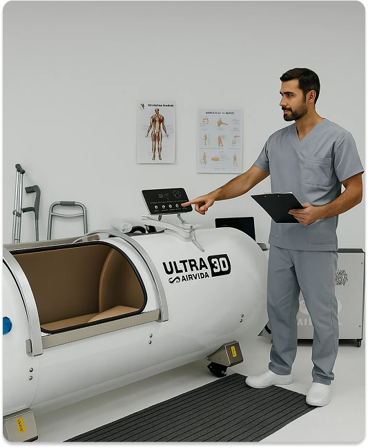 Rent Airvida Ultra 1.3-2.0 ATA Hard Shell Lying Hyperbaric Chamber