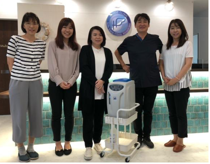 Medical Oxygen Concentrator on wheeled cart