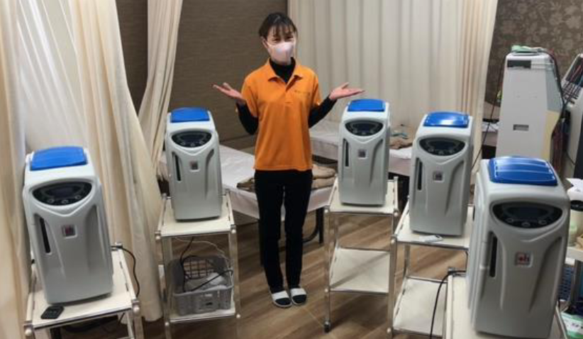 Five Airvida Hydrogen Inhalation Machine H2JI1 units in a clinic