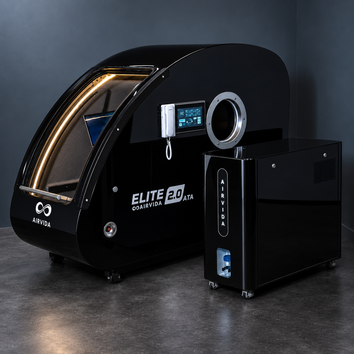 Airvida Elite Hard Shell Sitting Hyperbaric Chamber 2.0 ATA