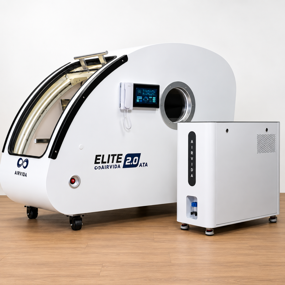 Airvida Elite Sitting Hard Shell Hyperbaric Chamber 1.3-2.0 ATA