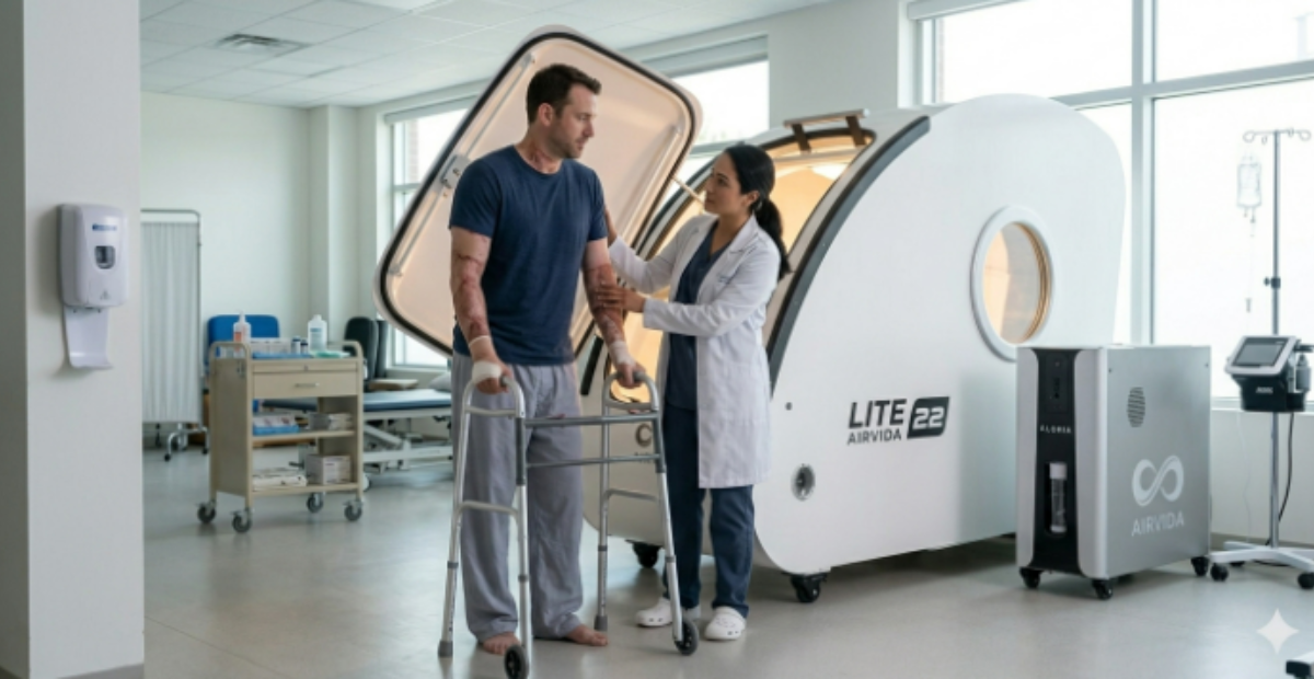 hyperbaric chamber for burns