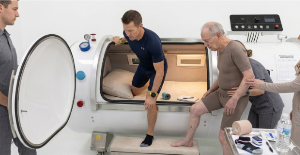 hyperbaric chamber for peripheral artery disease