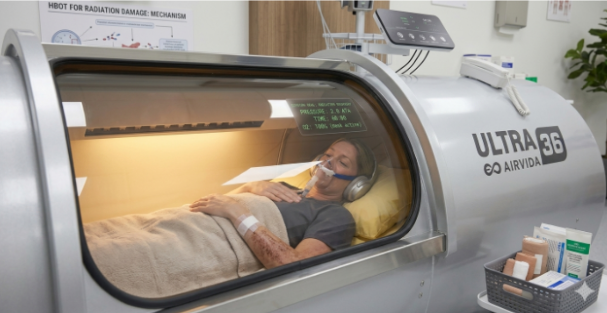 hyperbaric oxygen therapy for radiation damage