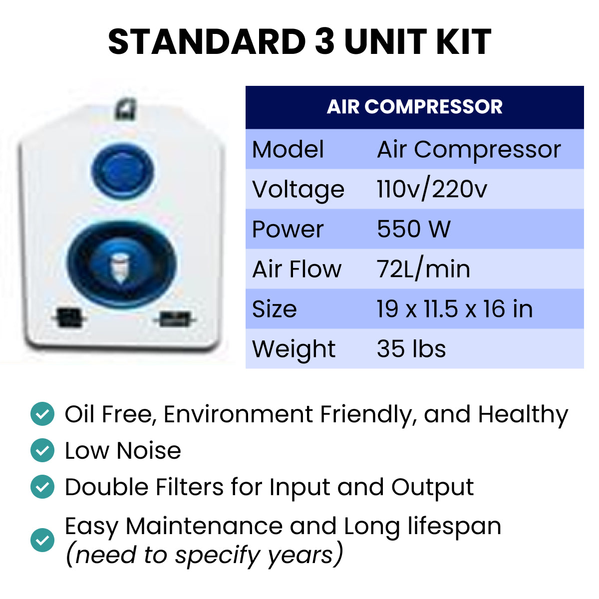 Airvida 1.5 ATA Seated Hyperbaric Recovery Chamber