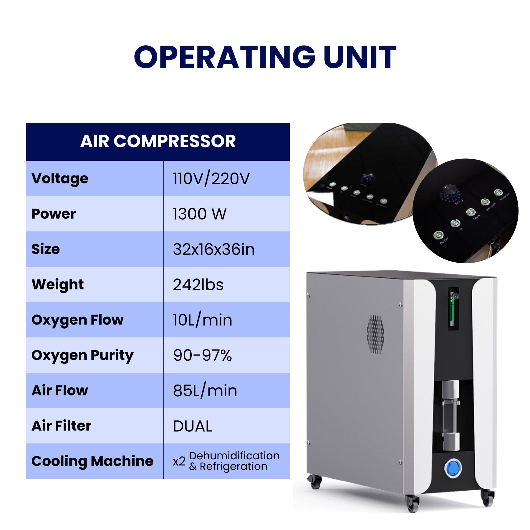 Hard Shell Reclining 2.0 ATA Hyperbaric Chamber Adjustable 1.3 / 1.5 / 1.7 / 2.0 ATA