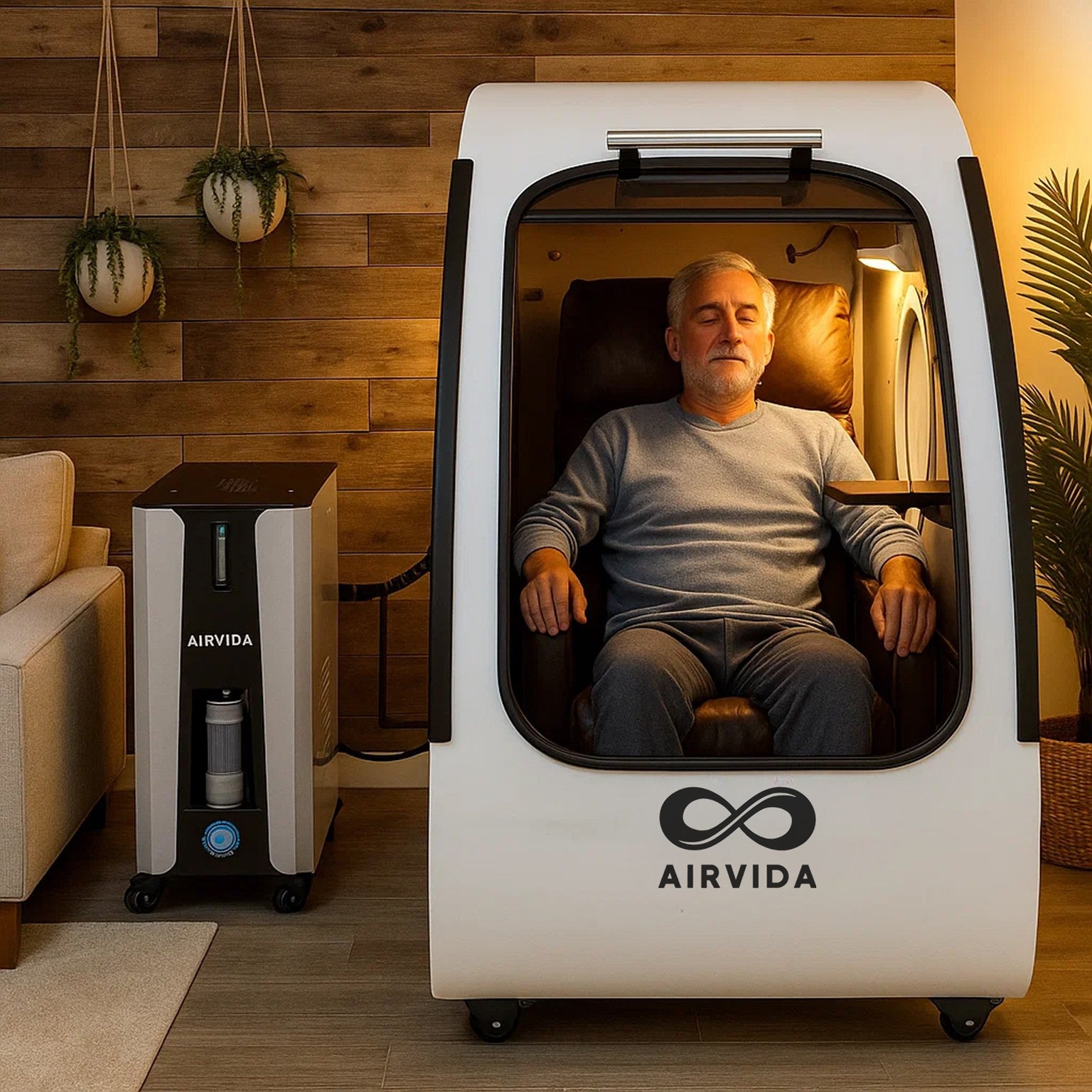 2.0 ATA Hard Shell Sitting Hyperbaric Chamber -Airvida Elite