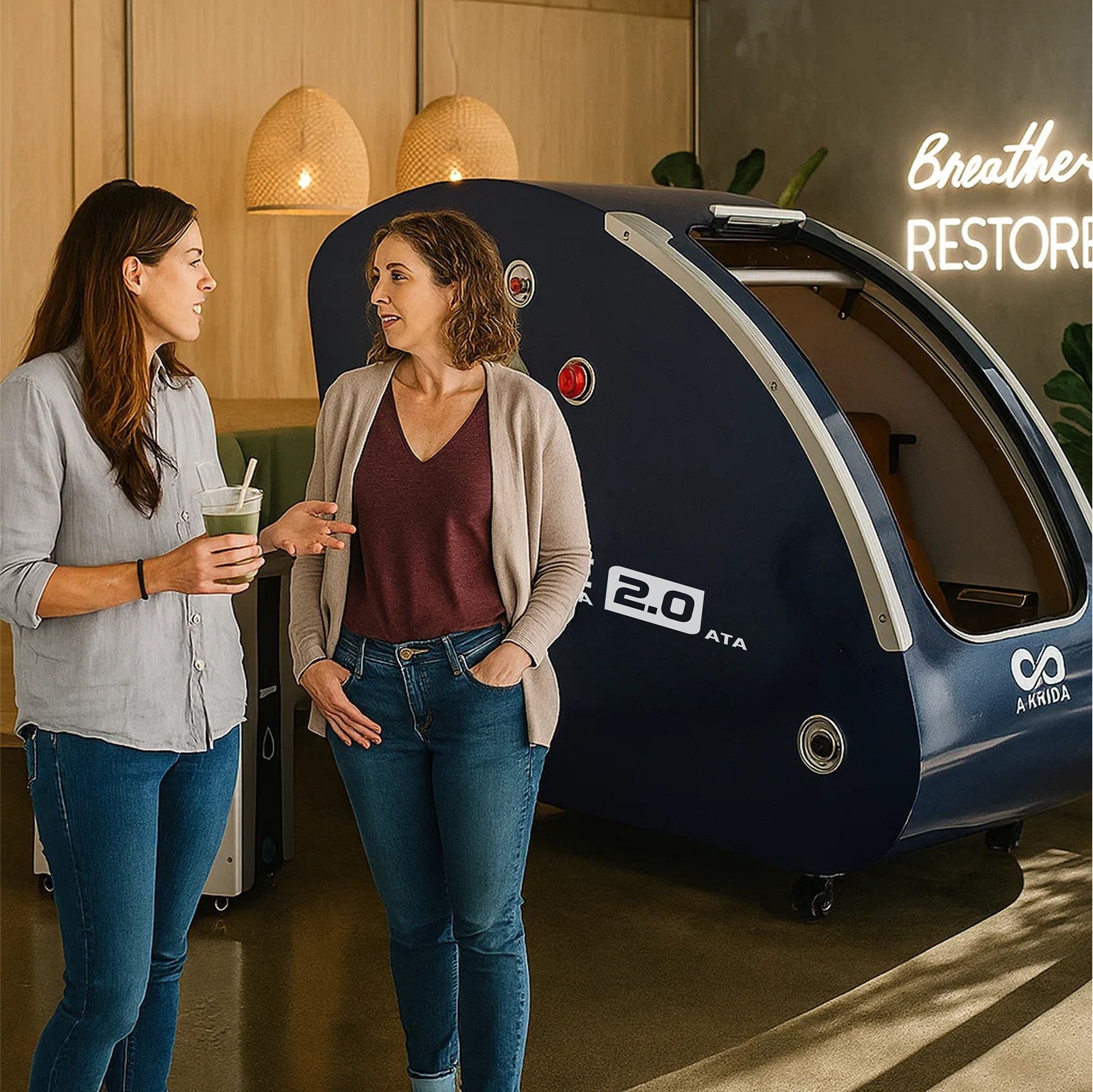 2.0 ATA Hard Shell Sitting Hyperbaric Chamber -Airvida Elite