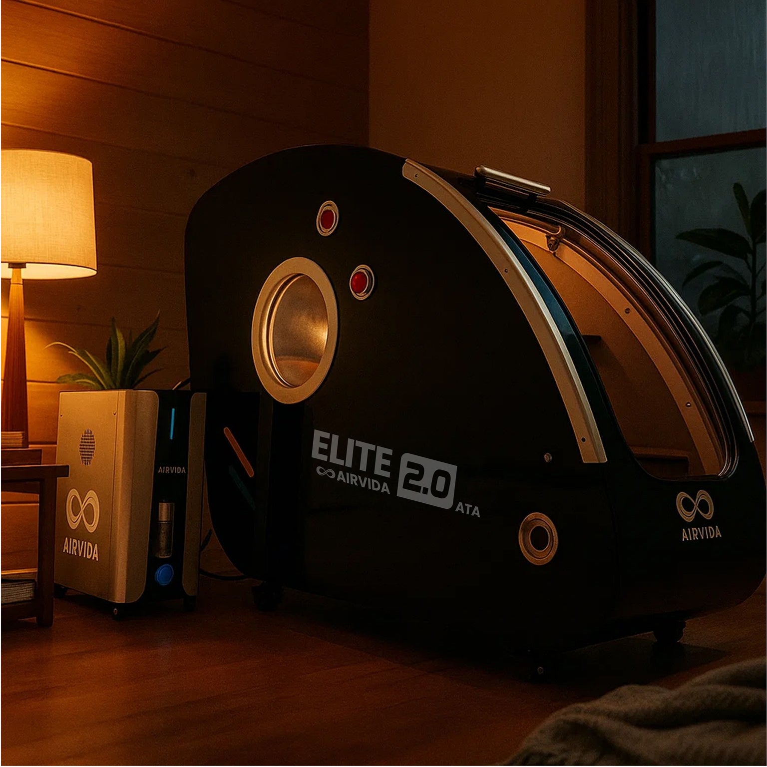 2.0 ATA Hard Shell Sitting Hyperbaric Chamber -Airvida Elite