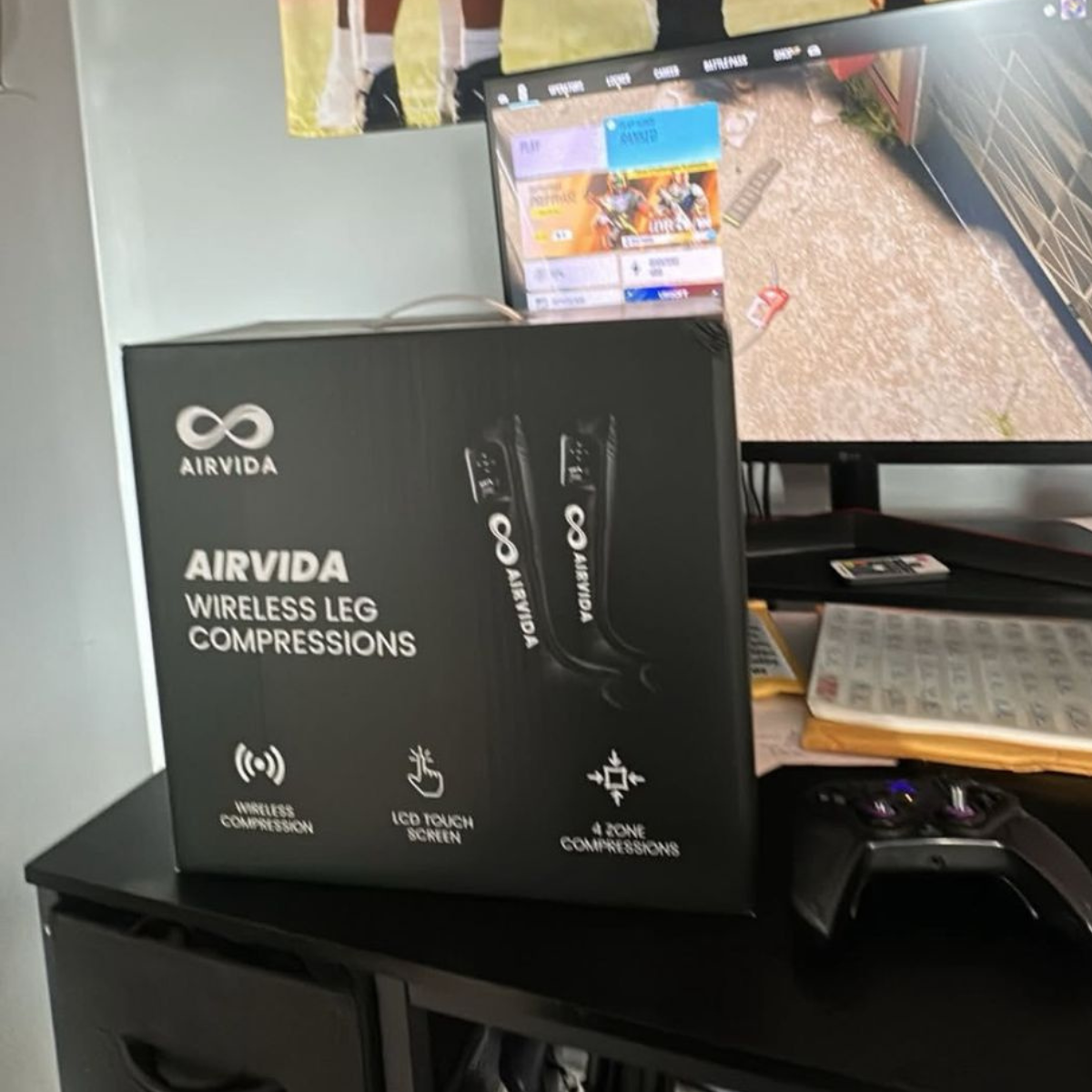Airvida Cordless Leg Compressions With LCD Screen