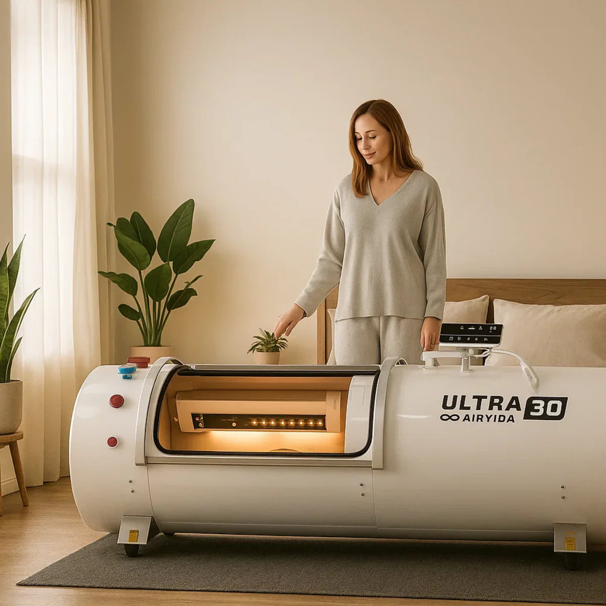 Airvida Ultra  1.3-2.0 ATA Hard Shell Lying Hyperbaric Chambers