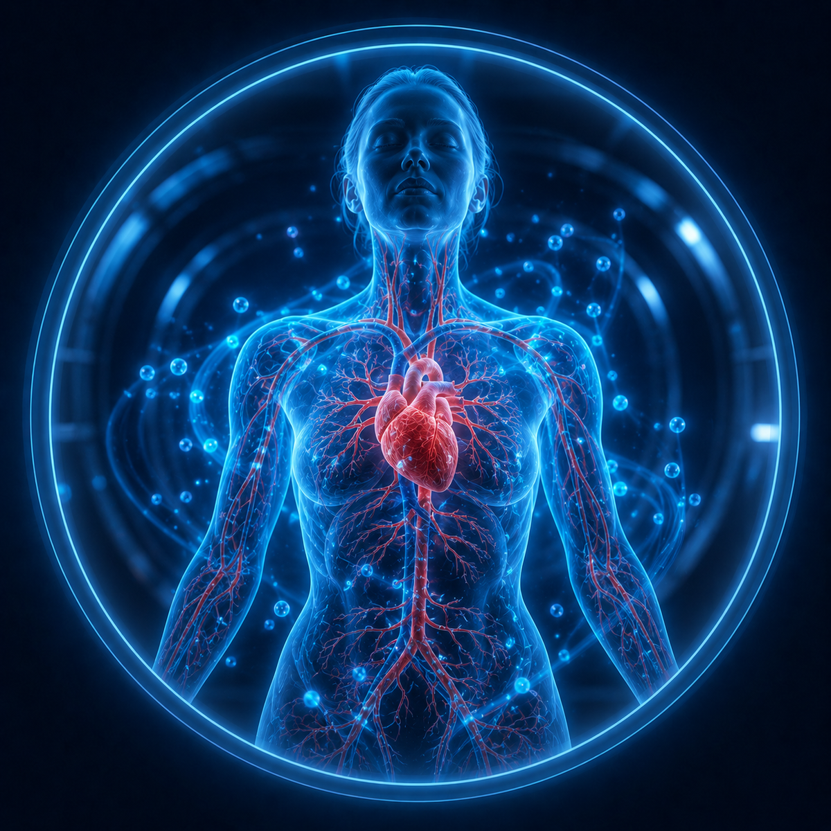 Oxygen circulating through the body