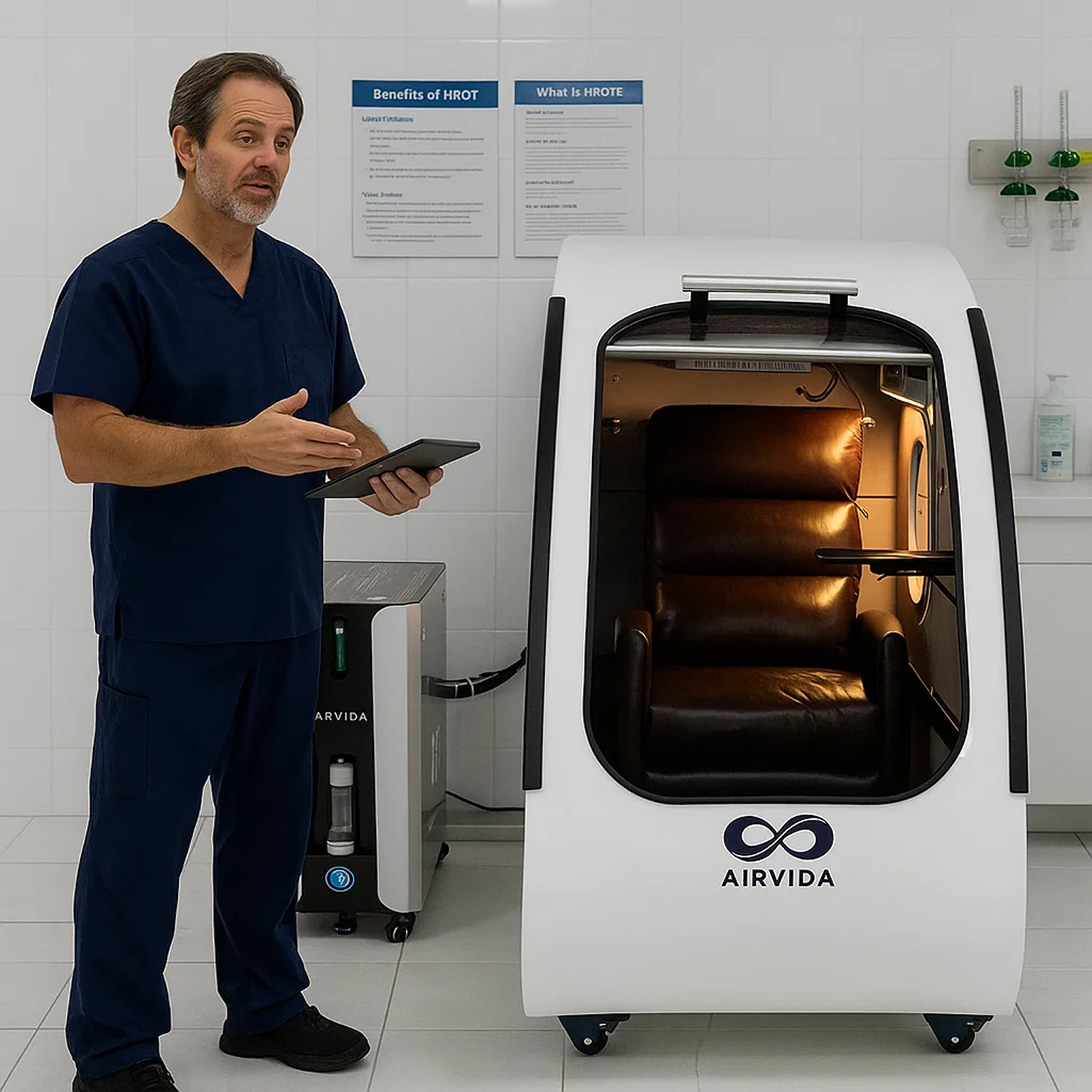 2.0 ATA Hard Shell Sitting Hyperbaric Chamber -Airvida Elite
